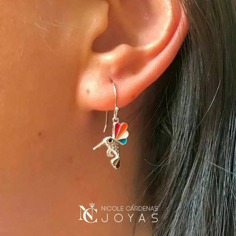 AROS COLIBRÍ ESMALTADOS MULTICOLOR