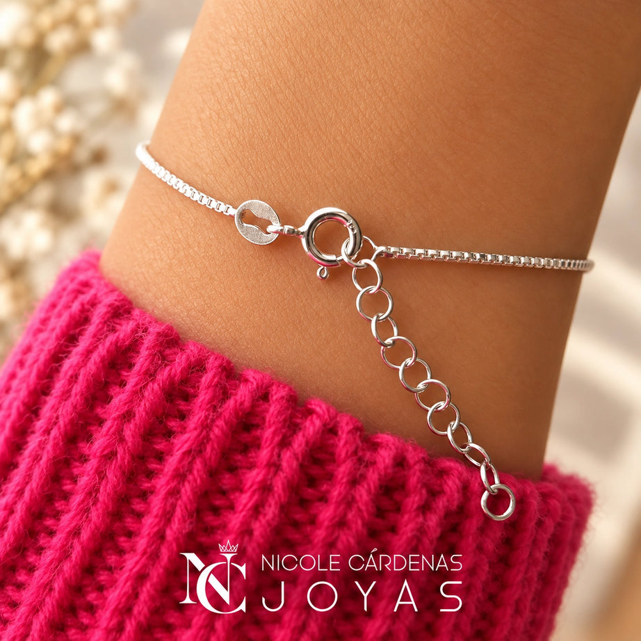 PULSERA VENECIANA CON CORAZONES