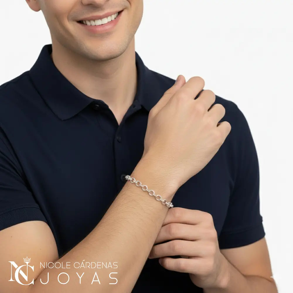 PULSERA ROLO UNISEX 21 cm LARGO