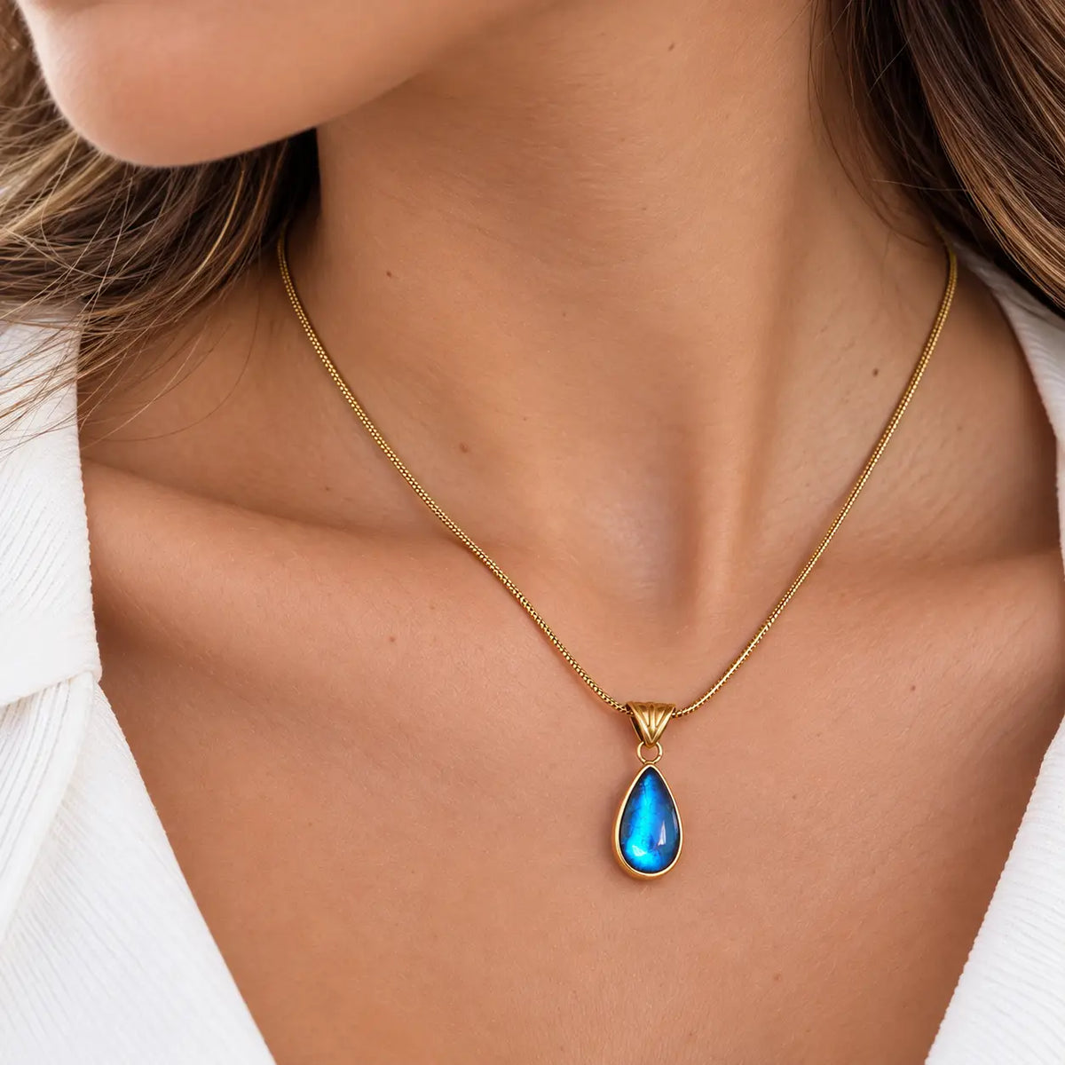 COLLAR AURA TURQUESA