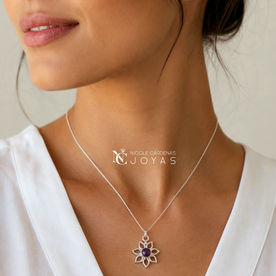 COLLAR FLOR AMATISTA
