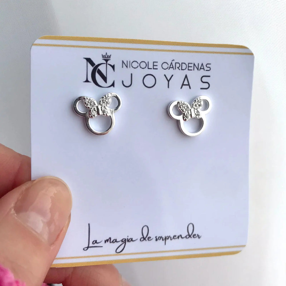 AROS NIÑA MINNIE MOUSE CON CIRCONES
