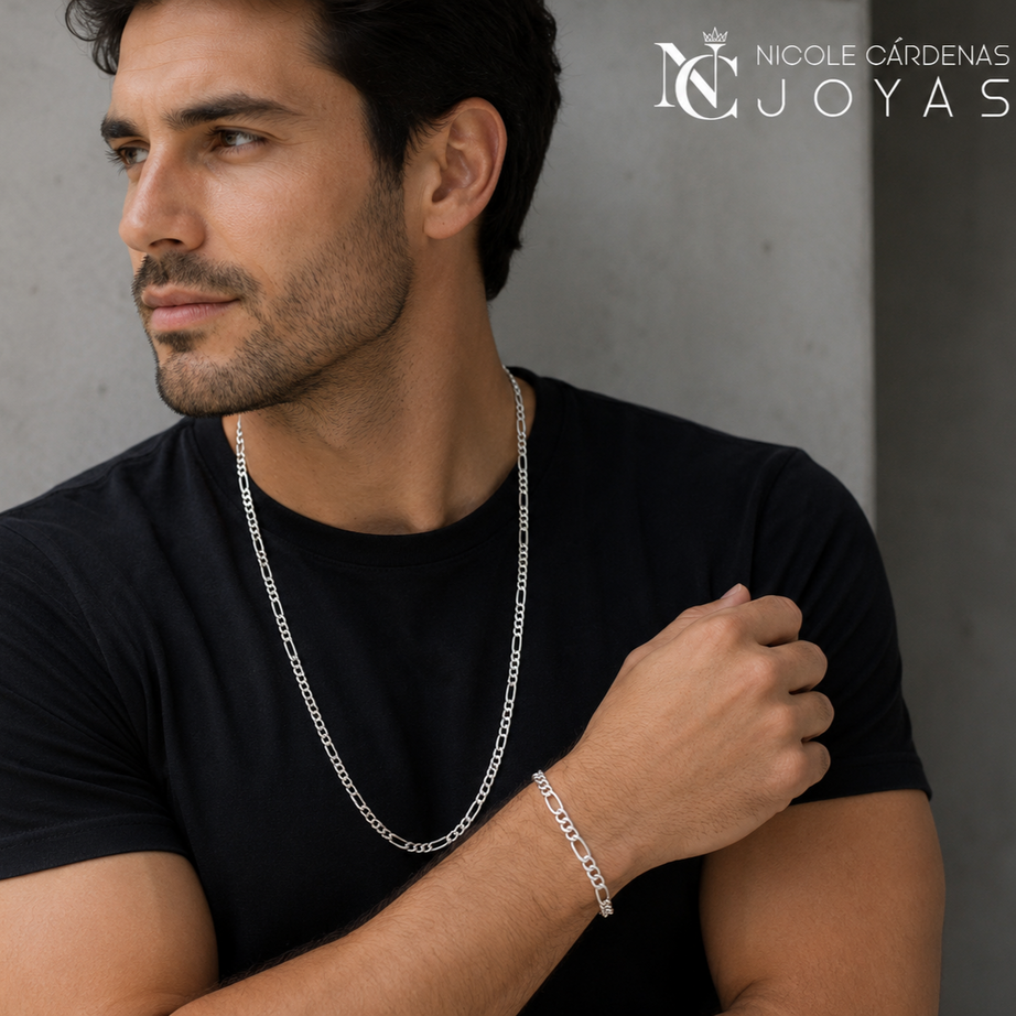 CONJUNTO CARTIER: CADENA Y PULSERA