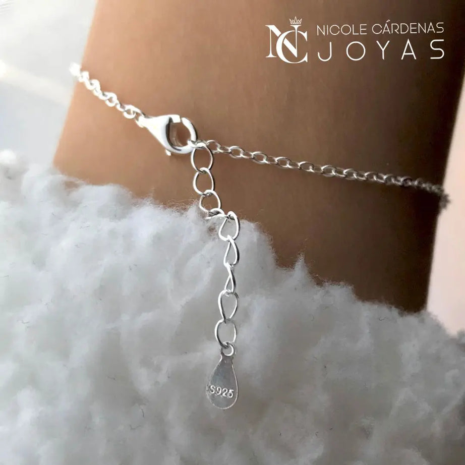 PULSERA NUDO BRUJAS CON PIEDRA LUNA