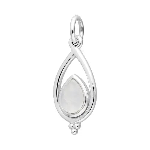 COLLAR GOTA CON PIEDRA LUNA