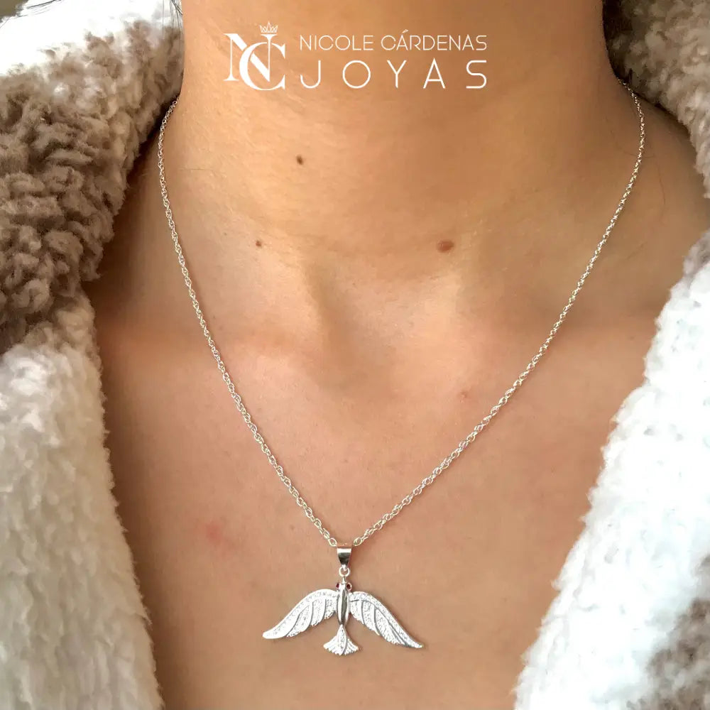 COLLAR GOLONDRINA CON MICROCIRCONES