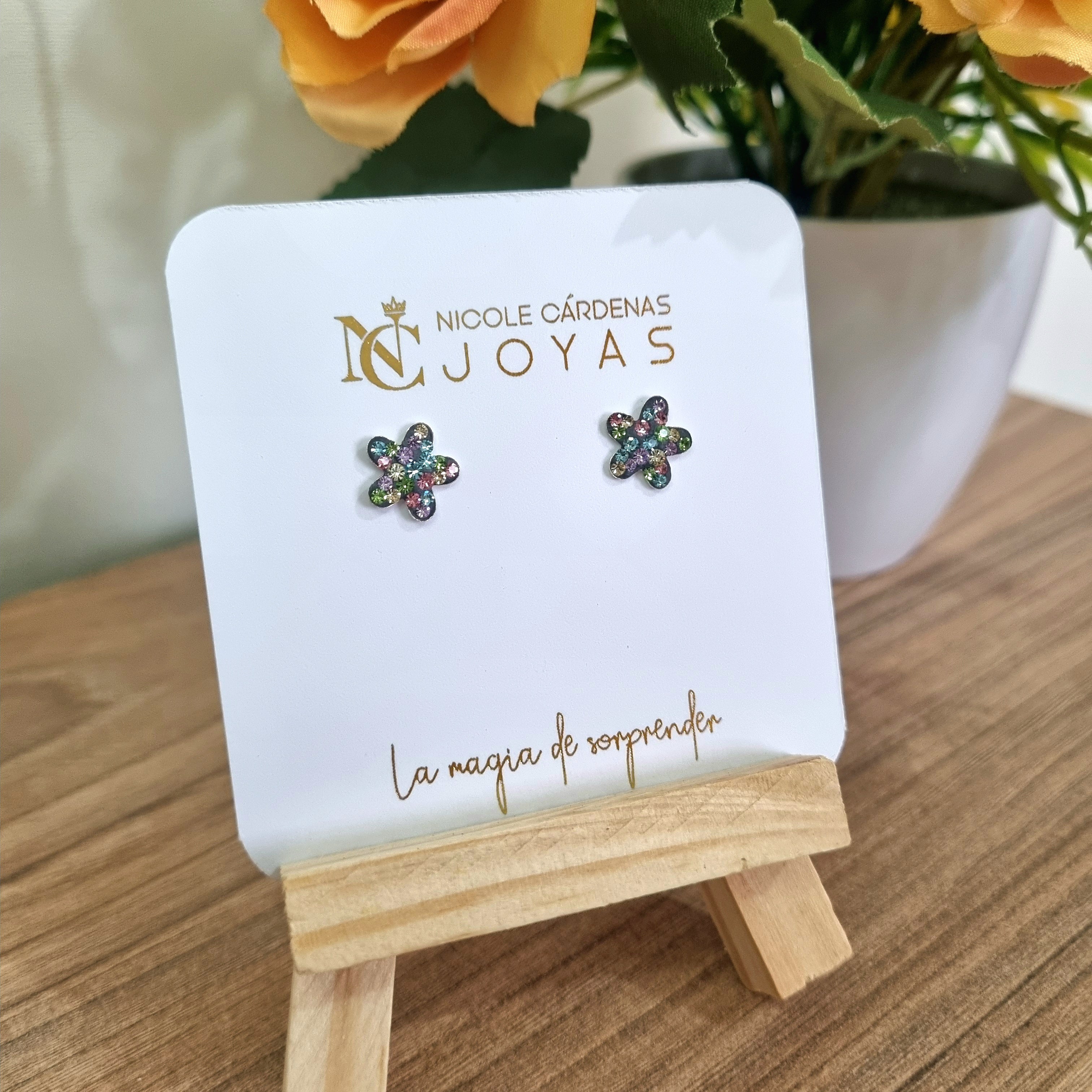 AROS FLOR CIRCONES MULTICOLOR