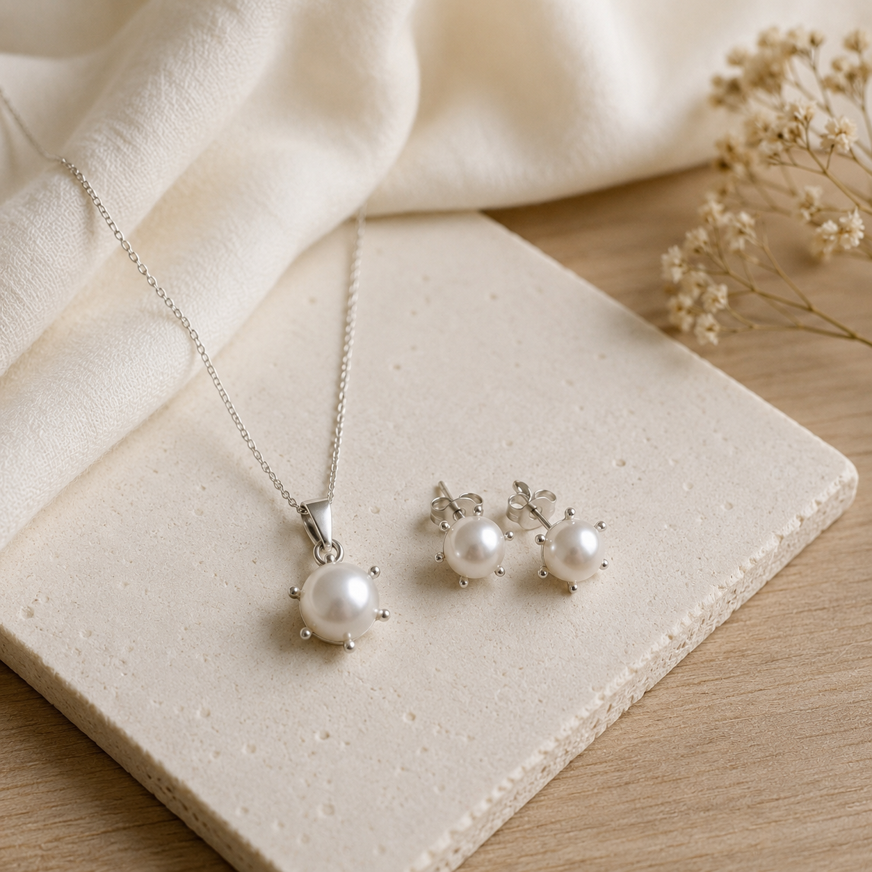 CONJUNTO PERLAS PISTILO 8mm x 10mm