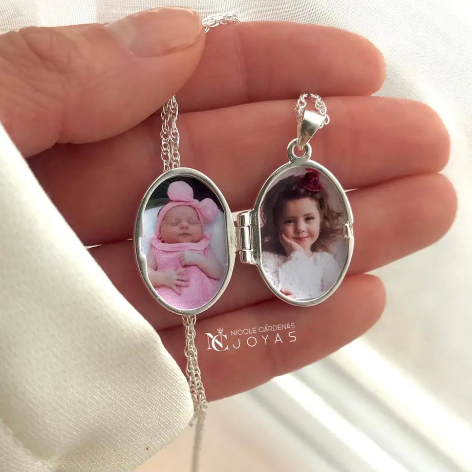 RELICARIO OVALADO CON APLICACIÓN DE CIRCONES