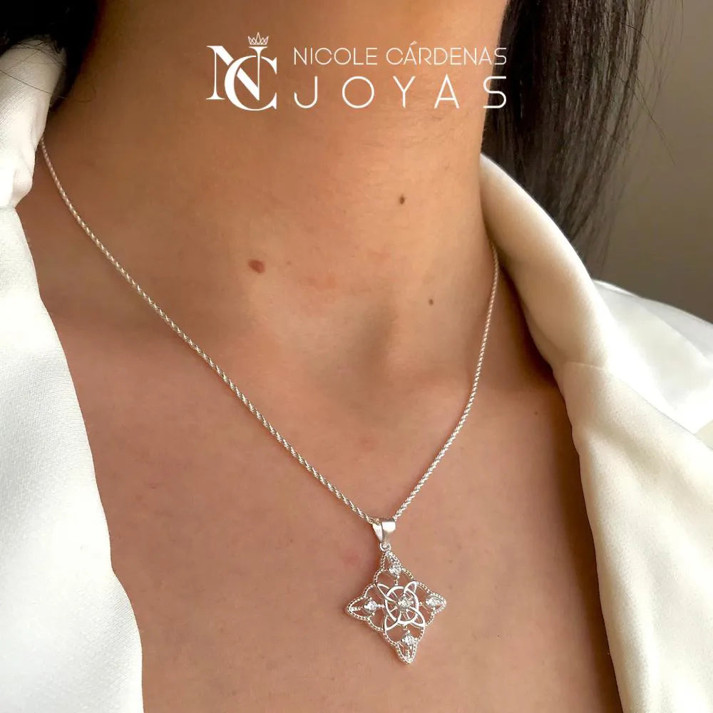 COLLAR NUDO DE BRUJAS ENTORCHADO 2,2 CM DIÁMETRO