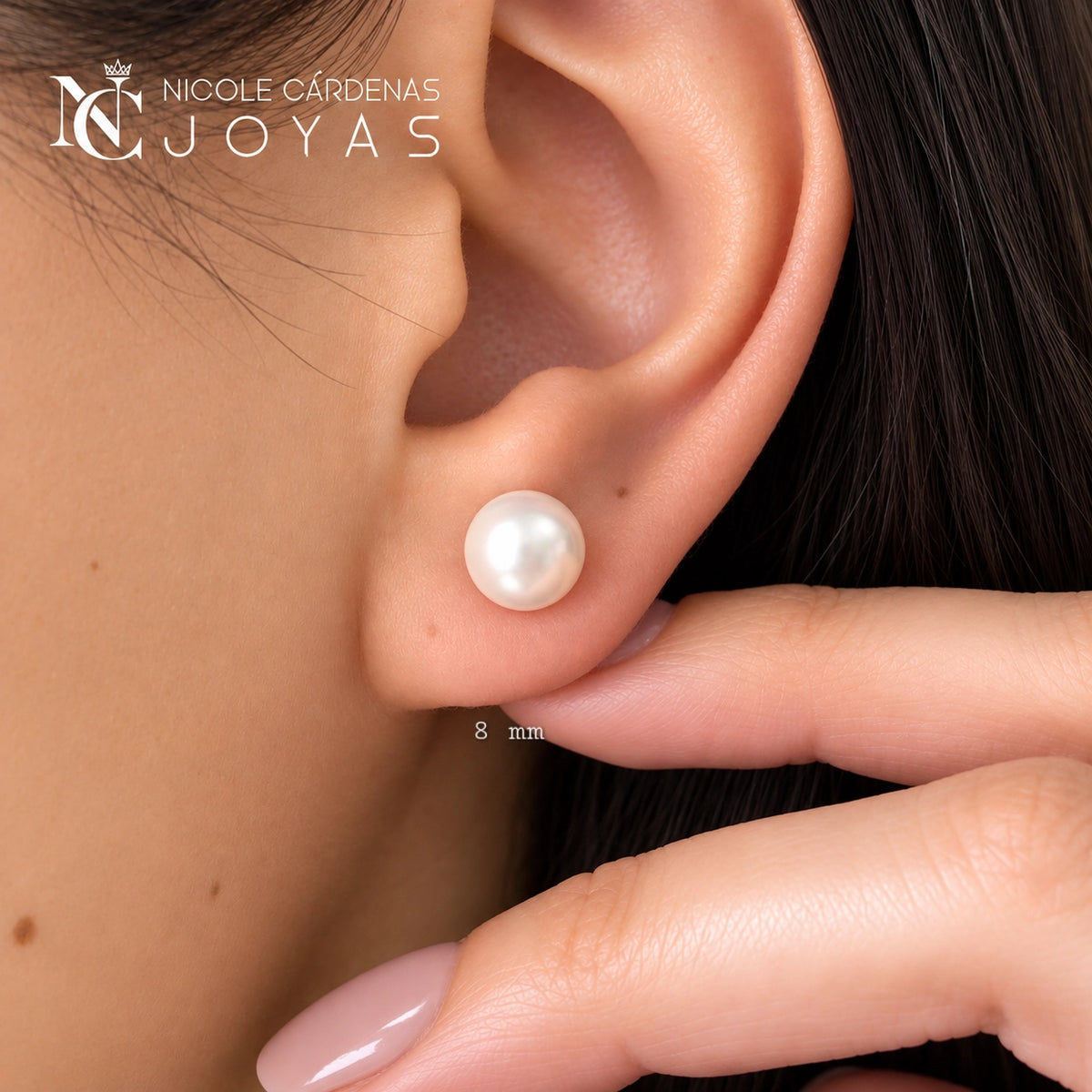 AROS PERLA TRADICIONAL 8 CM DIÁMETRO