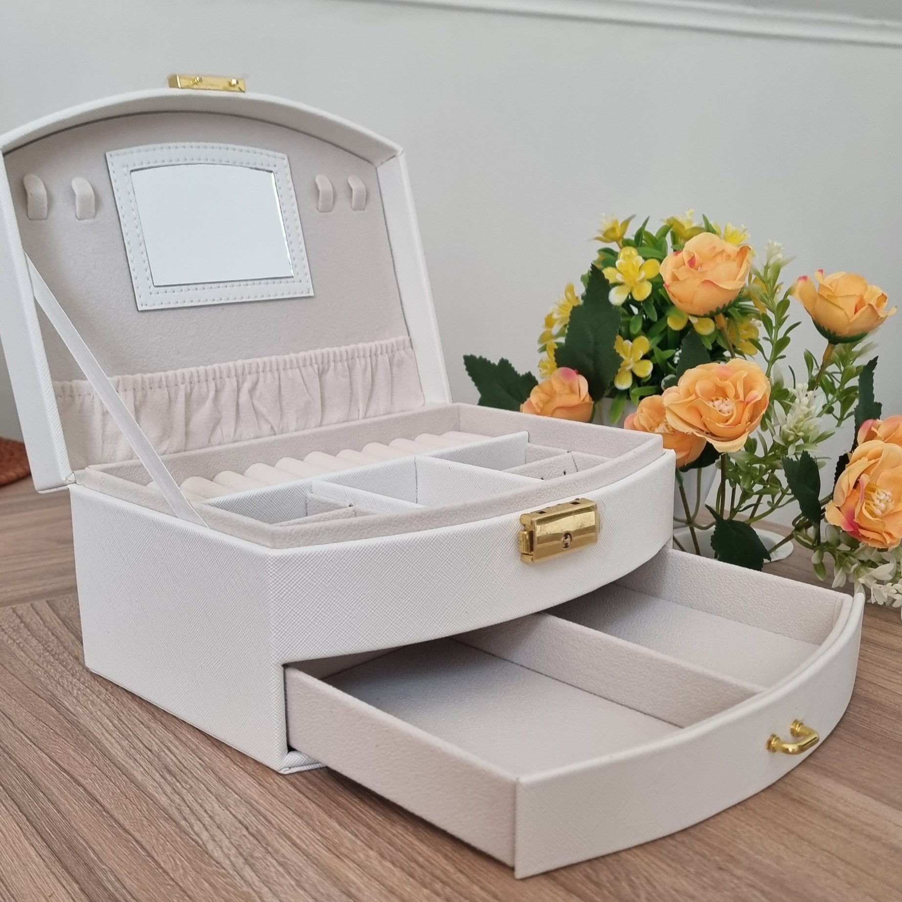 MALETA JOYERO BLANCO