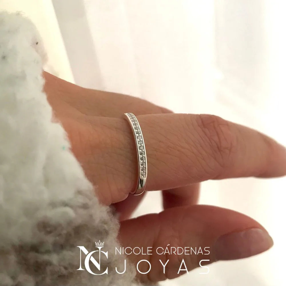 ANILLO CINTILLO CON CIRCONES