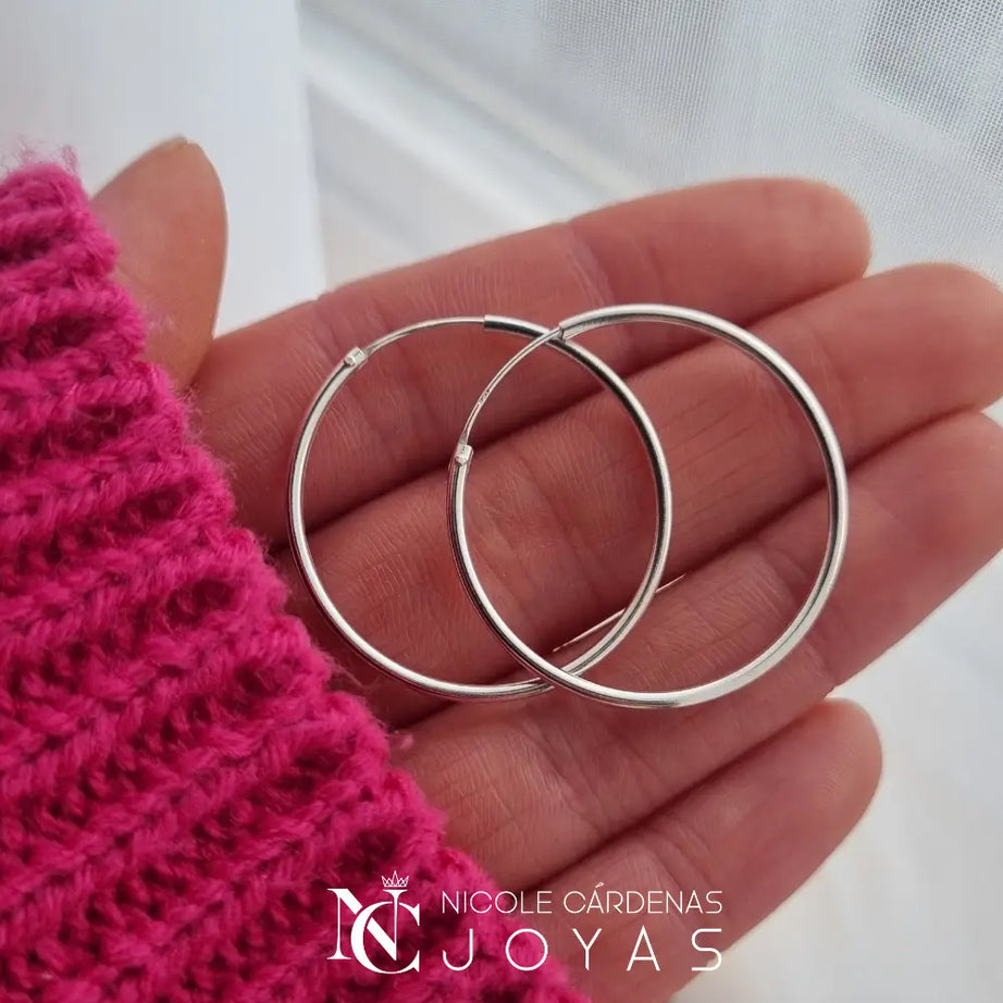 ARGOLLAS LISAS DE 30 MM DIAMETRO