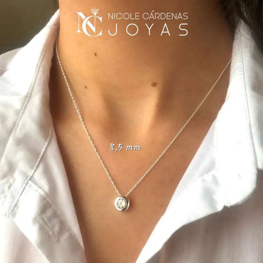 COLLAR PUNTO DE LUZ CIRCULAR 8,5 MM