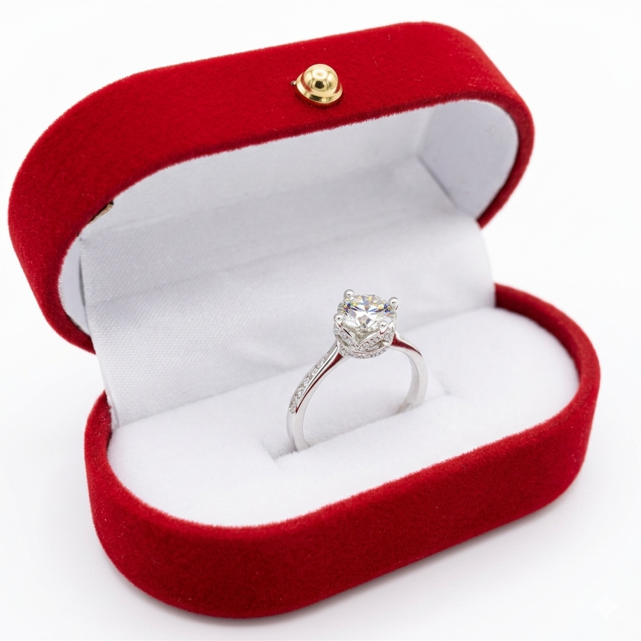 ANILLO MOISSANITA 6,5 mm