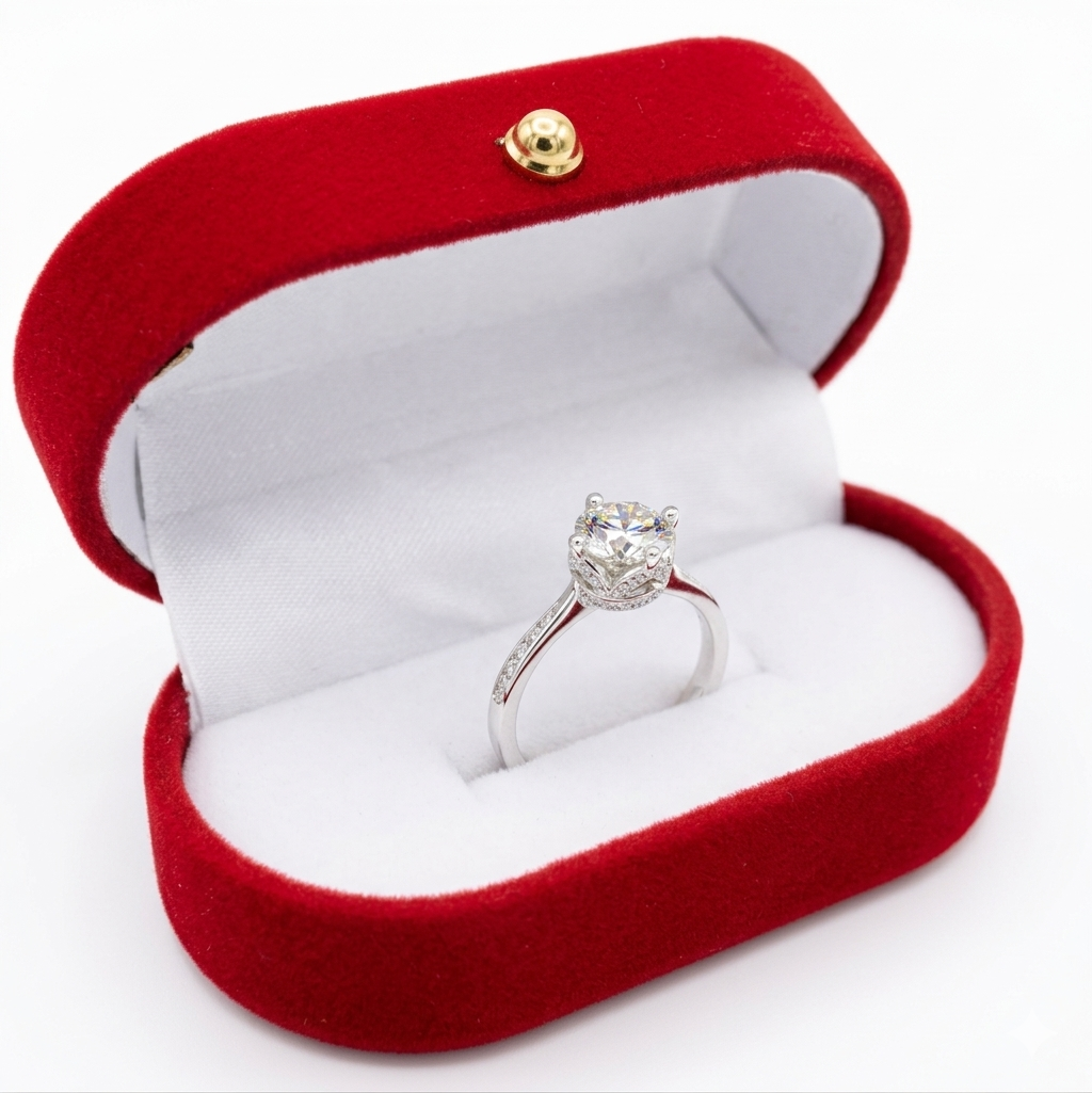 ANILLO MOISSANITA 6,5 mm