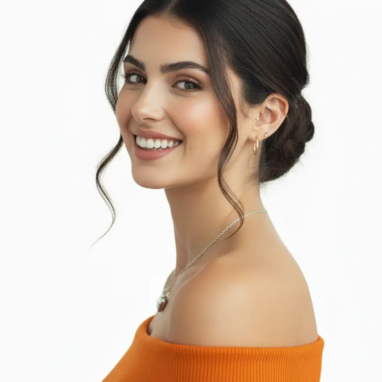 COLLAR CORAZON MACIZO 1,6 cm DIÁMETRO