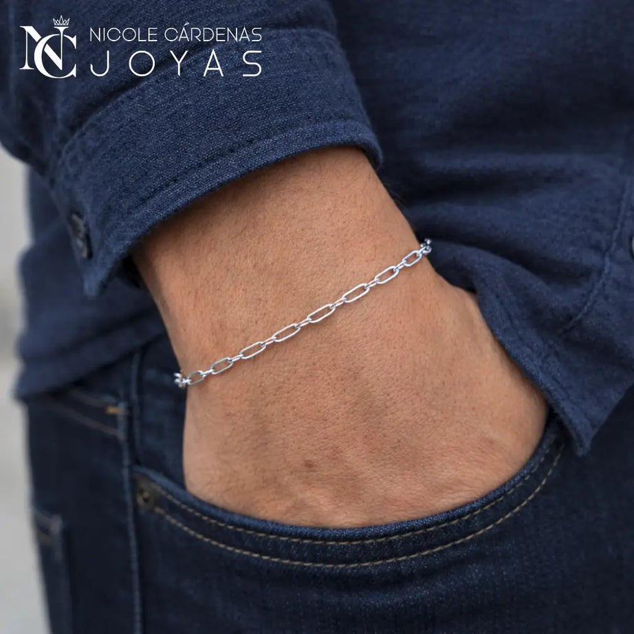 PULSERA TRADICIONAL LISA de 20 cm LARGO- 3 mm ANCHO