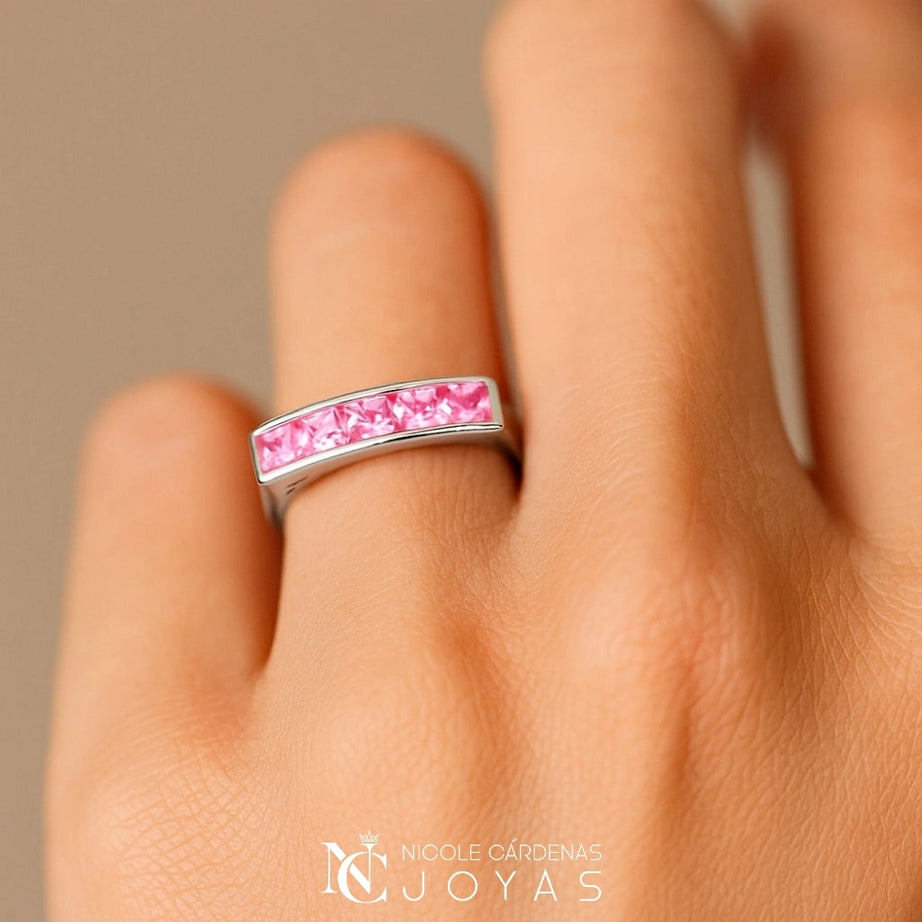 ANILLO CINTILLO ROSA FRANCIA