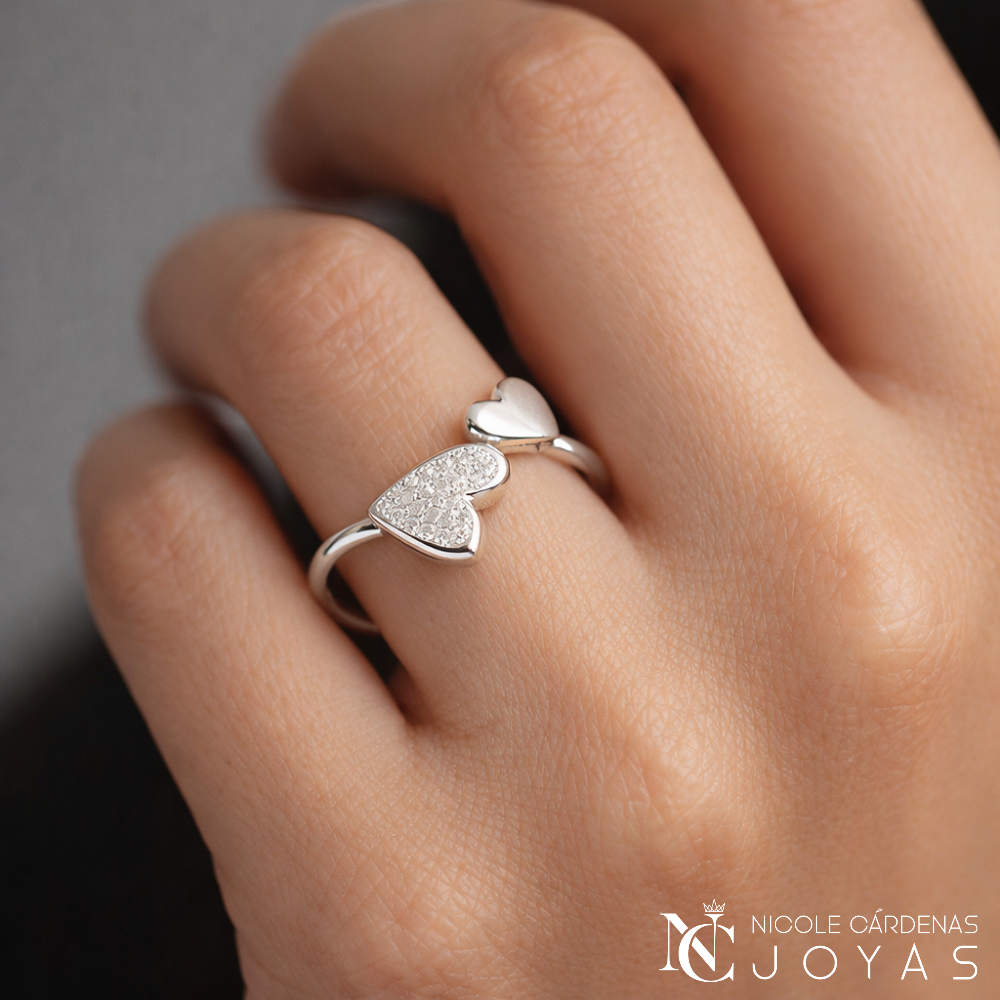 ANILLO AJUSTABLE CORAZONES