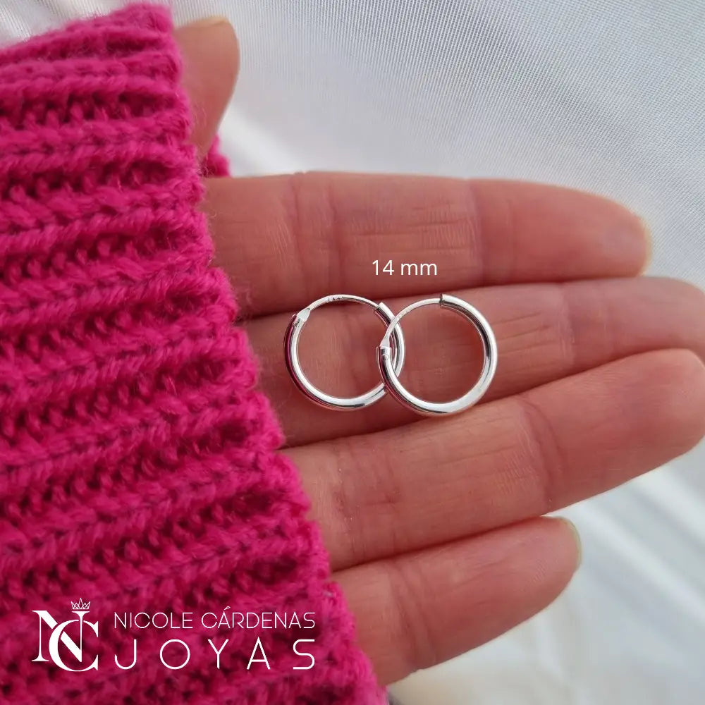 ARGOLLA LISA GRUESA DE 14 MM DE DIÁMETRO