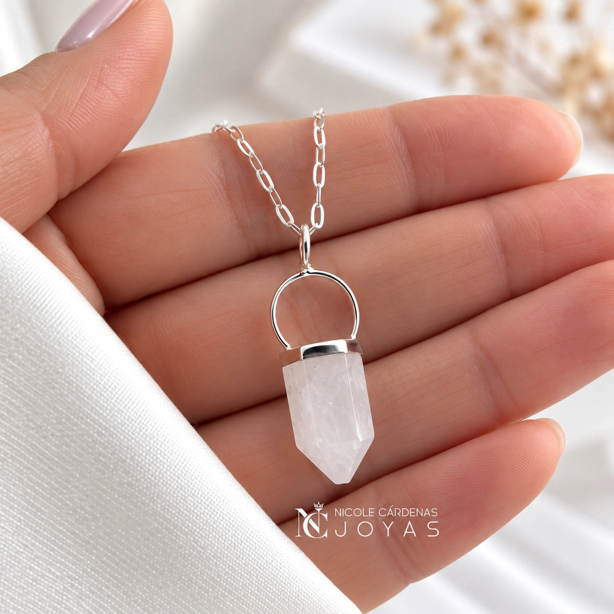 COLLAR CUARZO BLANCO