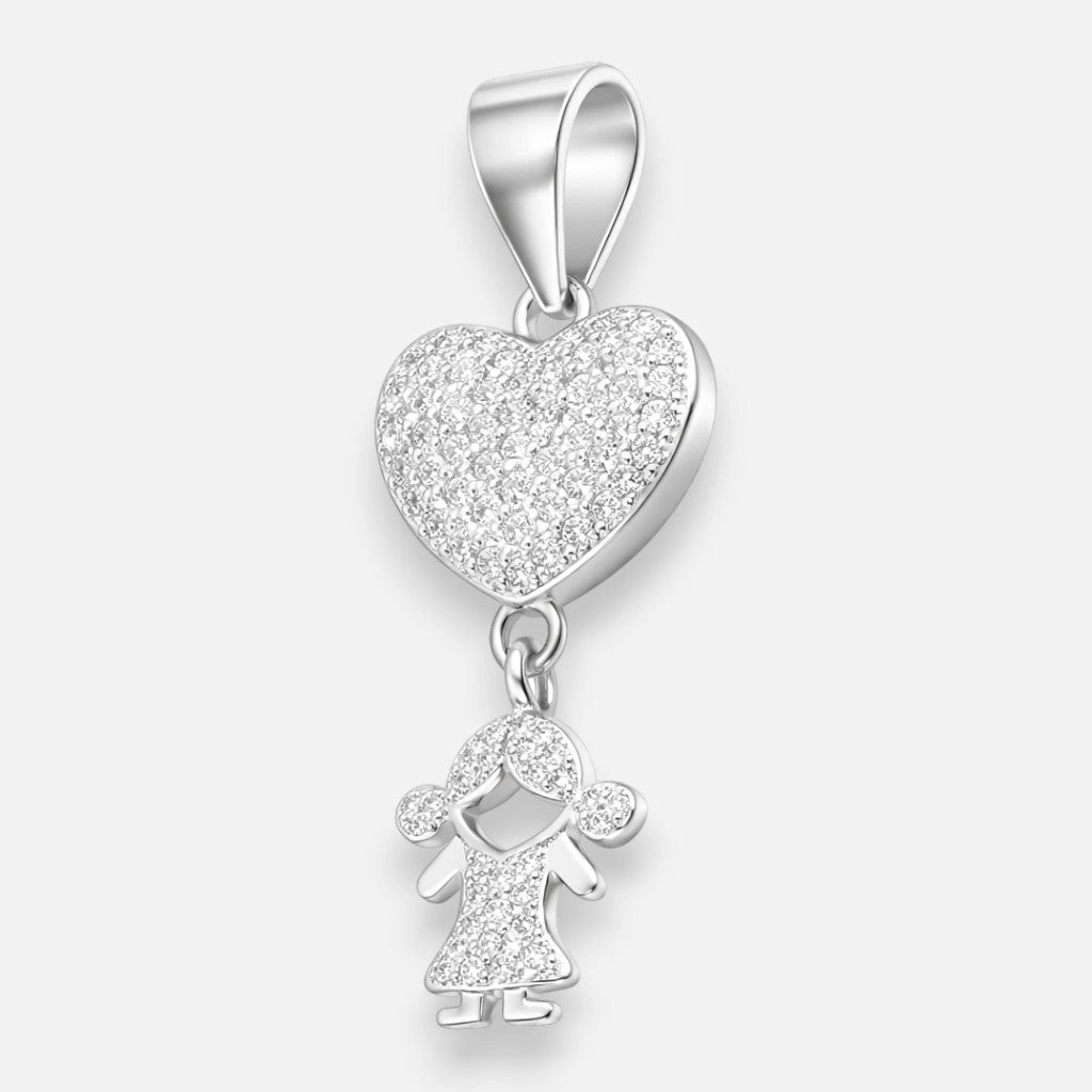 COLLAR CORAZÓN CIRCONES  NIÑA