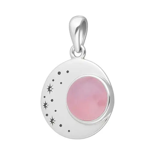 COLLAR CUARZO ROSA CON ESTRELLAS