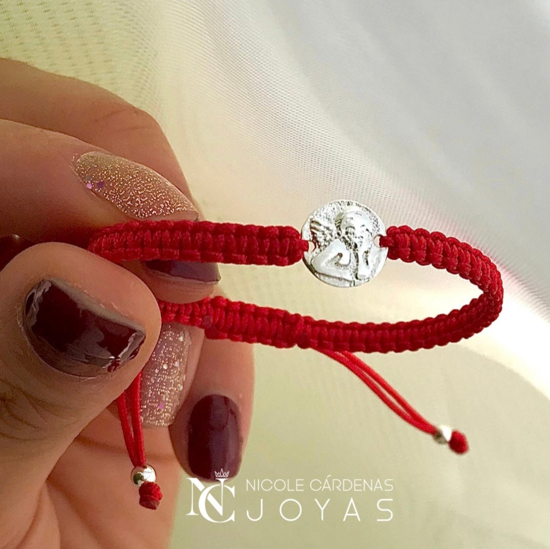 PULSERA HILO ROJO ÁNGEL DE LA GUARDA