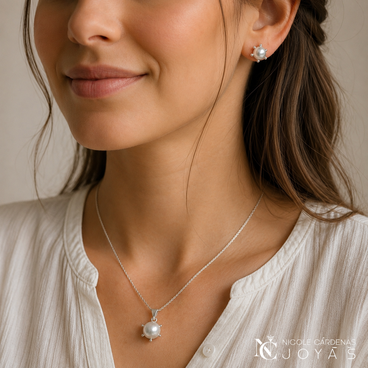 CONJUNTO PERLAS PISTILO 8mm x 10mm