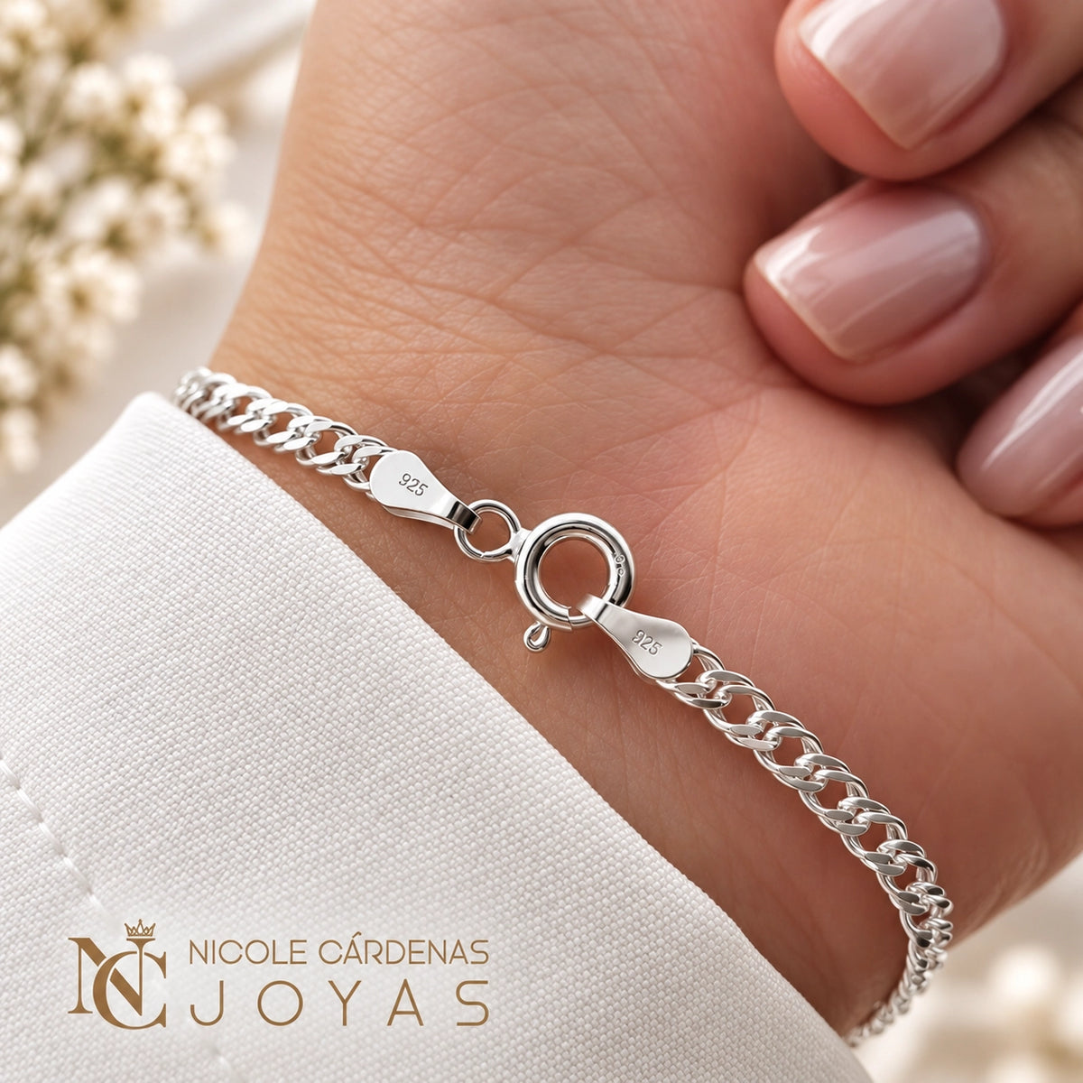PULSERA PIOCHA DOBLE GRUMET 19 cm