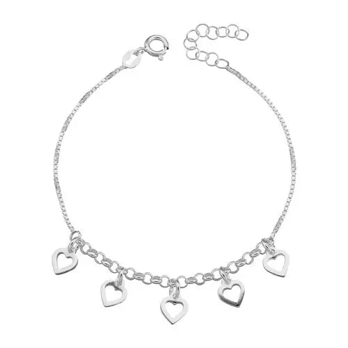 PULSERA VENECIANA CON CORAZONES